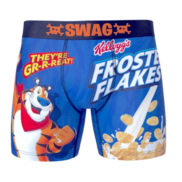 NEW Kellogg's Frosted Flakes "They're GR-R-Reat!" Boxer Brief Blue LARGE Men’s - Picture 4 of 12